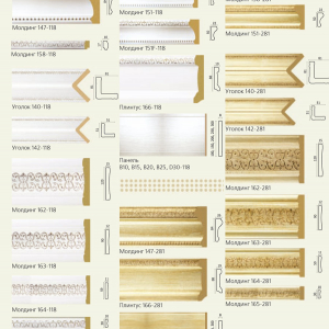 Молдинг 147-118, молдинг 158-118, уголок 140-118, уголок 142-118, молдинг 162-118, молдинг 163-118, молдинг 164-118, молдинг 165-118, молдинг 151-118, молдинг 151F-118, плинтуса 166-118, В10, В15, В20, В25, D30-118, молдинг 147-281, плинтус 166-281, В10, В15, В20, В25, В30-281, молдинг 158-281, молдинг 151-281, уголок 140-281, уголок 142-281, молдинг 162-281, молдинг 163-281, молдинг 164-281, молдинг 165-281